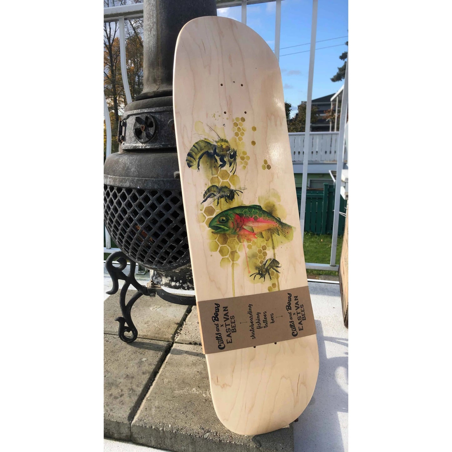 Cutts & Bows x East Van Bees deck