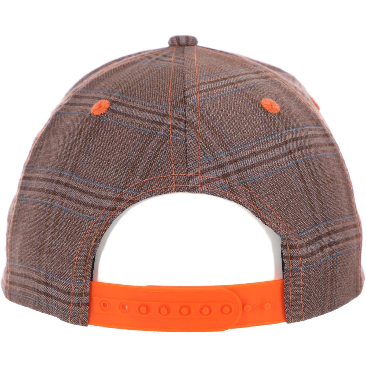 Frog Plaid G Snapback Hat - Brown