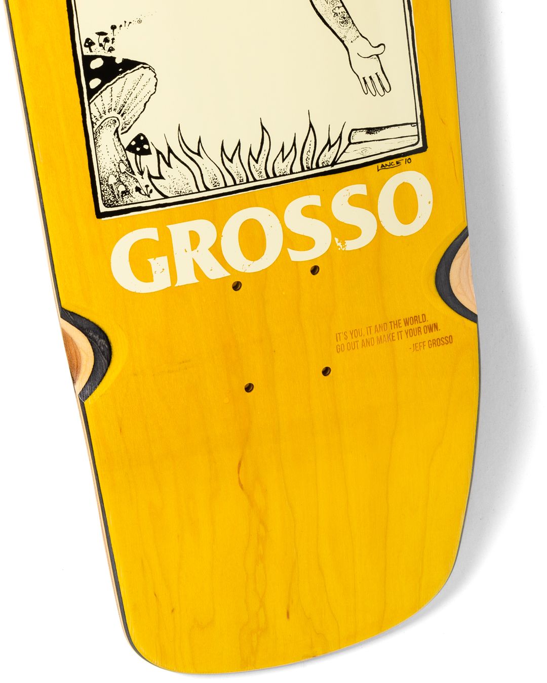 Antihero Grosso ‘Handplant’ SSD25 Deck - Orange/Yellow Fade