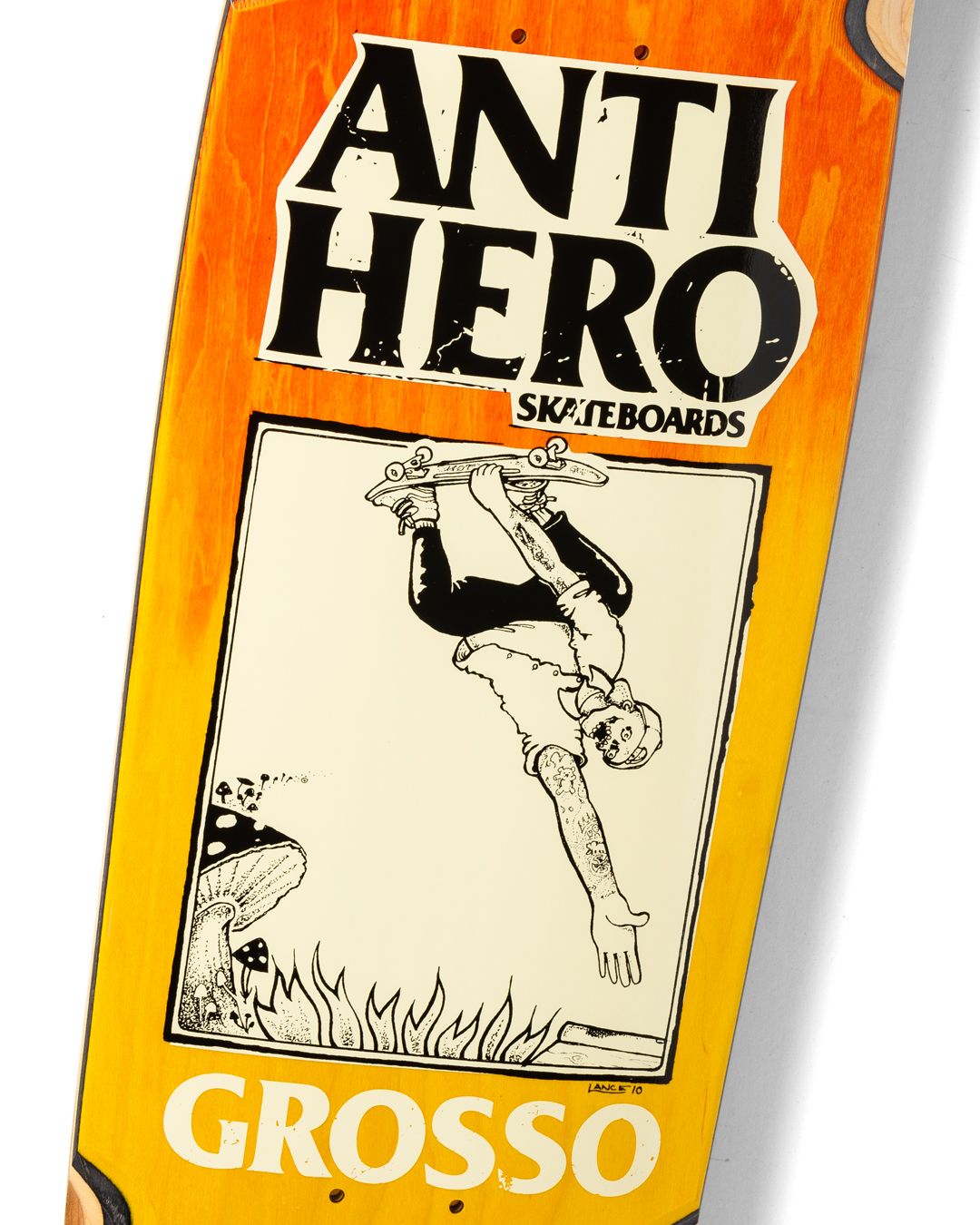 Antihero Grosso ‘Handplant’ SSD25 Deck - Orange/Yellow Fade