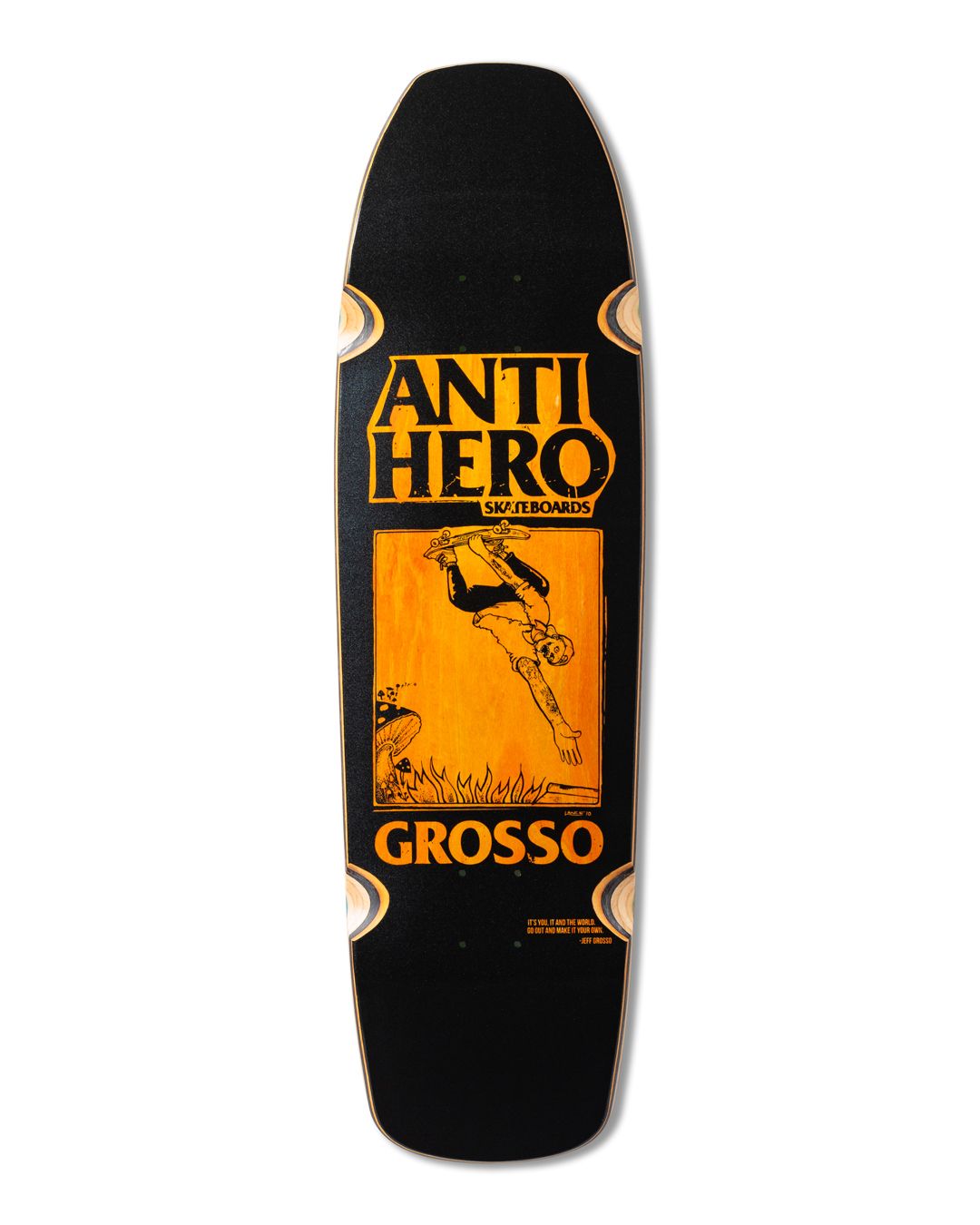 Antihero Grosso ‘Handplant’ SSD25 Deck - Black/Brown