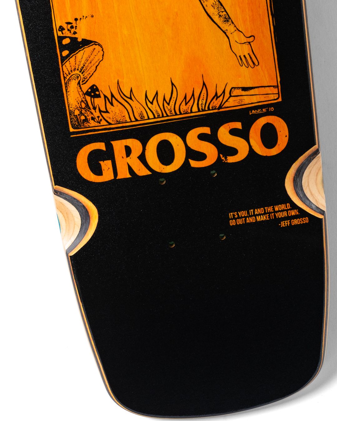 Antihero Grosso ‘Handplant’ SSD25 Deck - Black/Brown
