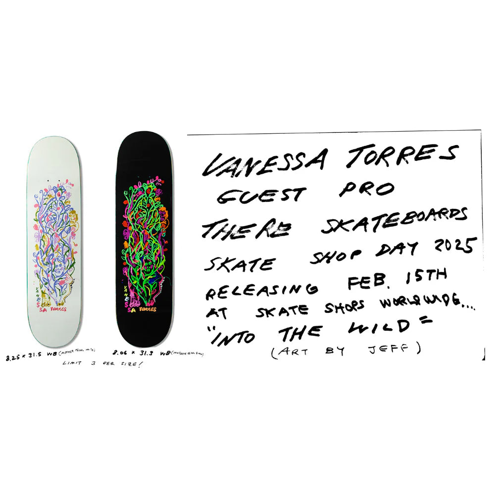 There Vanessa Torres ‘Into The Wild’ SSD25 Deck - Black
