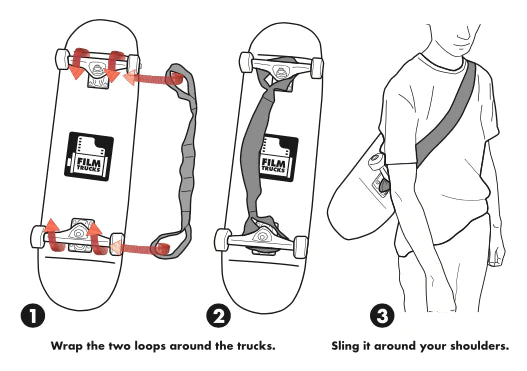 Film Bike Ride Skateboard Sling