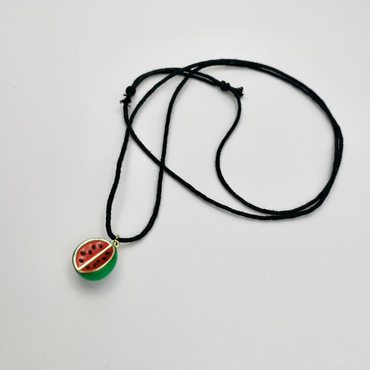 terminal x Gaza Skate Team Adjustable Cord Watermelon Necklace