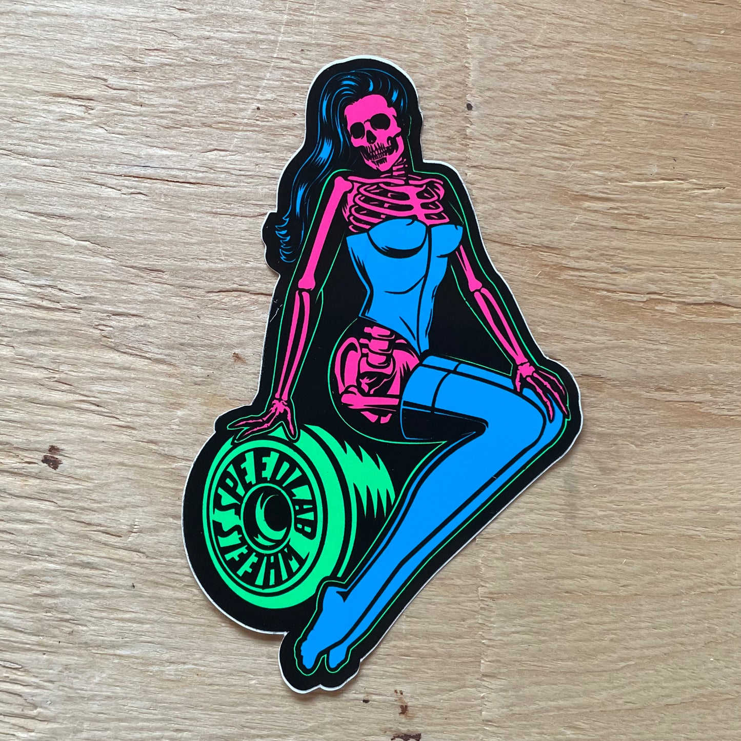 Speedlab Wheels ‘Sitting Pinup’ Sticker