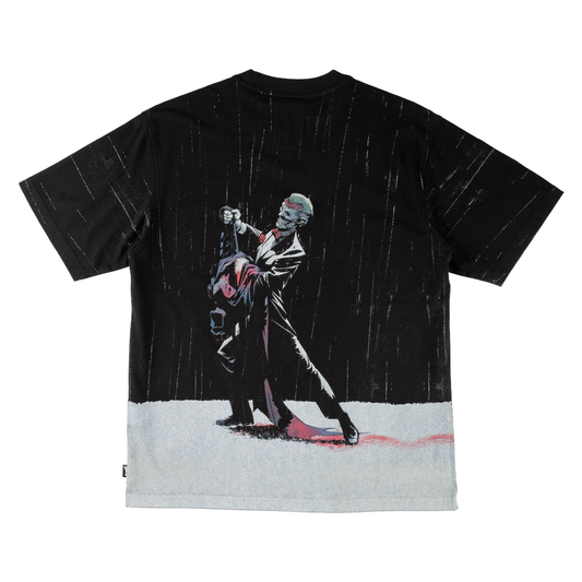 Welcome x Batman ‘Rain Dance’ All Over Print Tee - Black