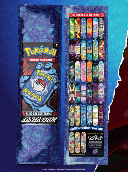 Santa Cruz x Pokémon Blind Bag Skateboard [COLLINGWOOD RESIDENTS ONLY]