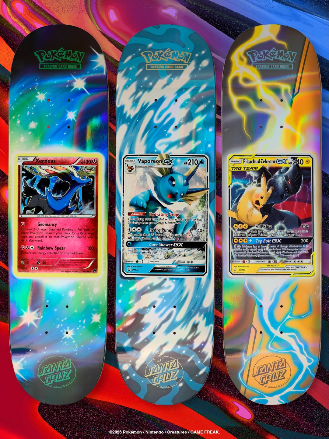 Santa Cruz x Pokémon Blind Bag Skateboard [COLLINGWOOD RESIDENTS ONLY]